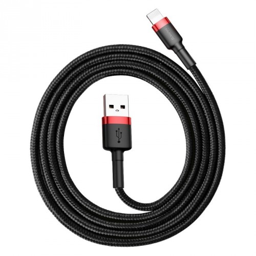 Kábel Baseus Cafule, USB na Lightning, 2,4 A, 0,5 m, čierny