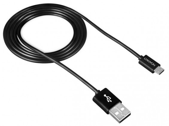 Kabel Canyon USB Micro na USB, 1m, černá