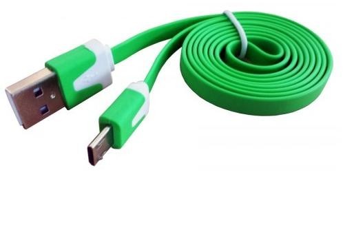 Kabel Micro USB na USB, zelená
