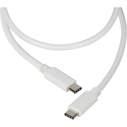 Kabel Vivanco USB Typ C na USB Typ C 1,2m, bílá