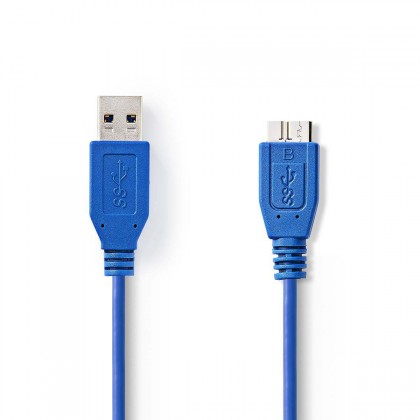 Kabel zástrčka USB 3.0 A-zástrčka USB micro B,1,00 m-VLCP61500L10