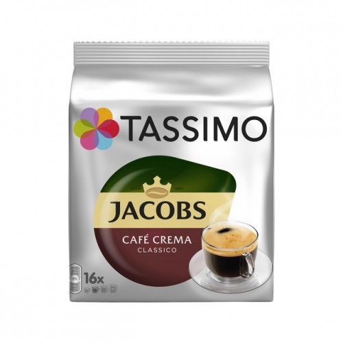 Kapsule Tassimo Jacobs Caffe Crema, 16 ks