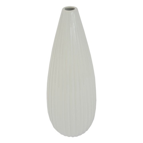 Keramická váza VK33 biela lesklá (36 cm)