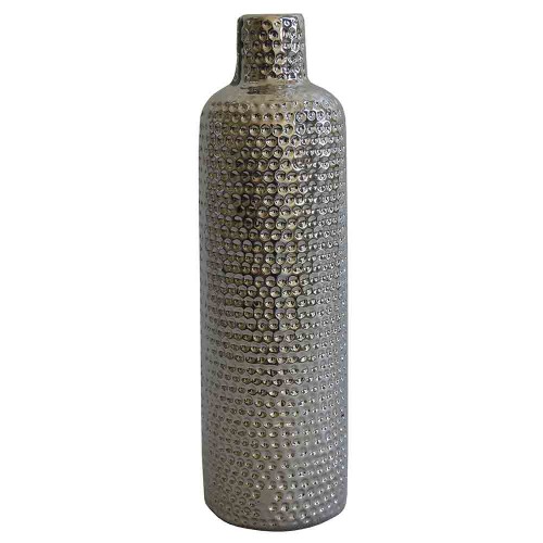 Keramická váza VK56 stříbrná (30 cm)