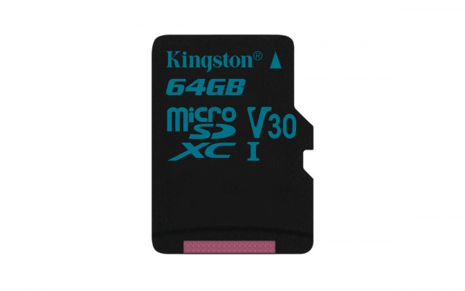 Kingston Micro SDXC Canvas Go! 64GB 90MB/s UHS-I U3 SDCG2/64GBSP