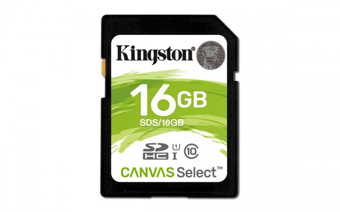 Kingston SDHC Canvas Select 16GB 80MB/s UHS-I SDS/16GB