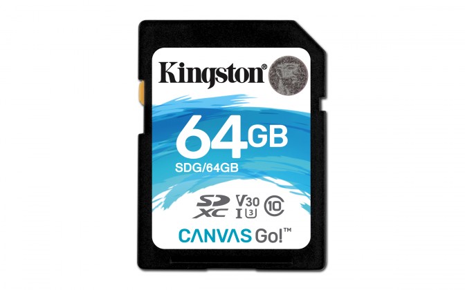 Kingston SDXC Canvas Go! 64GB, UHS-I U3 SDG/64GB