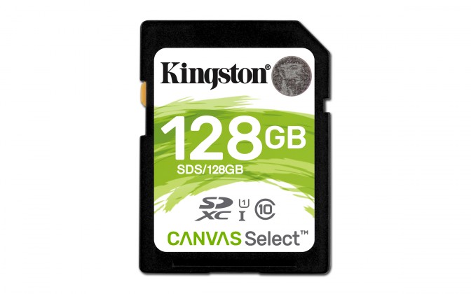 Kingston SDXC Canvas Select 128GB 80MB/s UHS-I SDS/128GB