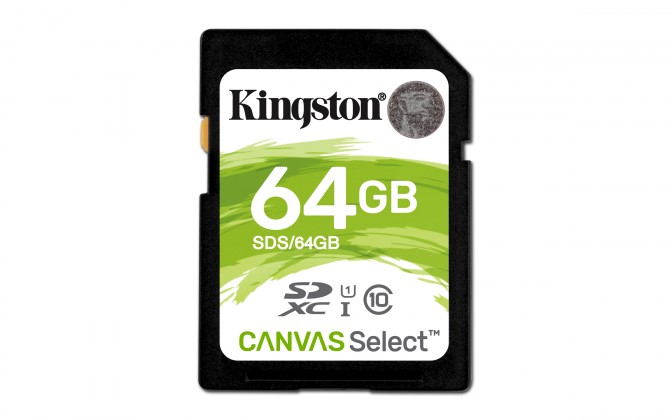 Kingston SDXC Canvas Select 64GB 80MB/s UHS-I SDS/64GB