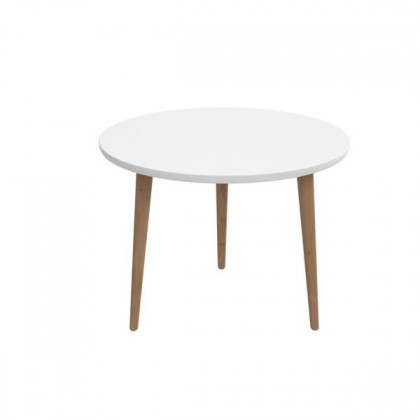 Konferenční stolek Bergen - velký (bílá deska/dub nohy)