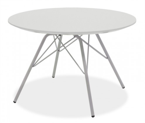 Konferenční stolek LOLA 9306-001+PORGY 9316-091 (bílá/chrom)