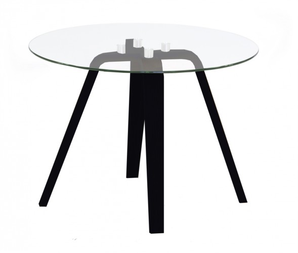 Konferenční stolek Lola Ella - sklo, černá (9312-024+9307-090)