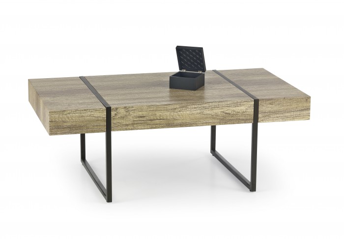 Konferenční stolek Tiffany  (dub žíhaný/černá)