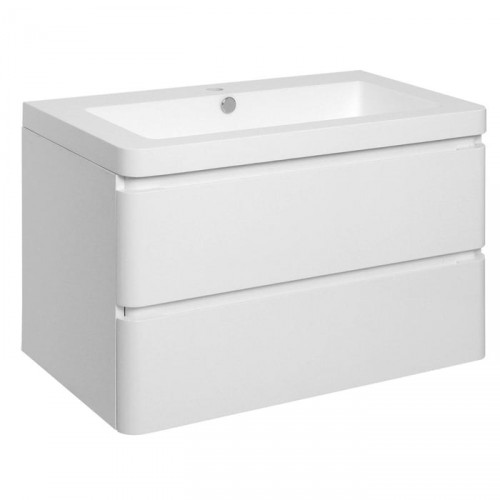 Koupelnová skříňka s umyvadlem Praya závěsná 105x53x48,bílá,lesk