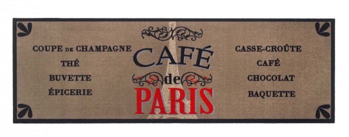 Kuchyňská předložka cafe de Paris (hnědá, černá, béžová)