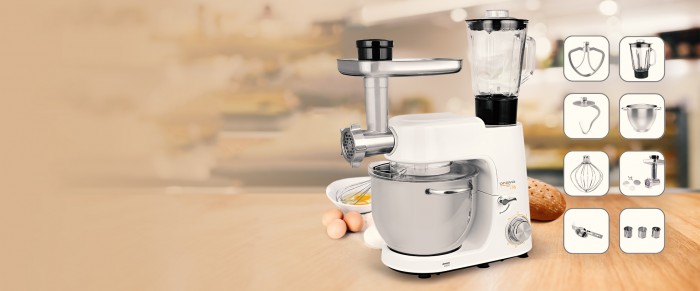 Kuchyňský robot Orava Chef, 1400W POUŽITÉ, NEOPOTŘEBENÉ ZBOŽÍ