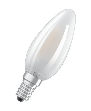LED žiarovka Osram BASE, E14, 4W, sviečka, teplá biela, 5 ks