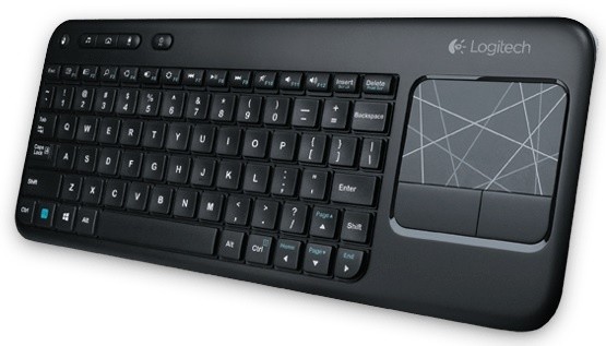 Logitech Wireless Touch Keyboard K400 USB CZ, černá ROZBALENO
