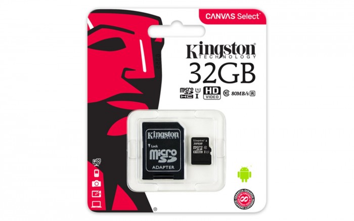 Micro SDHC karta Kingston Canvas Select 32GB (SDCS/32GB)