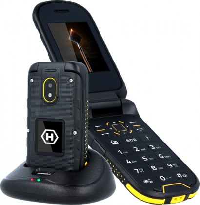 Odolný telefon MyPhone Hammer BOW PLUS, černá/oranžová