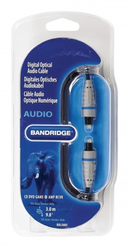 Optický audio kábel Bandridge BAL5603, 3m