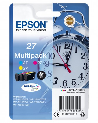 Originální inkoustové barvy Epson Multipack 27 3-barevná