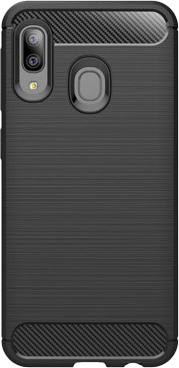 Pouzdro Carbon Samsung A20e, černá