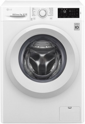 Pračka s předním plněním LG F70J5QN3W, A+++-30%, 7 kg