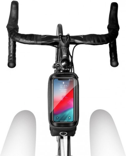 Puzdro na mobil na bicykel na rám WILD MAN ES3, čierne