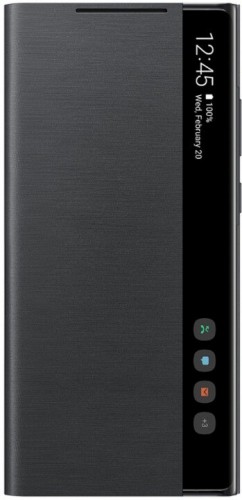Puzdro pre Samsung Galaxy Note 20, clear view flip, čierna