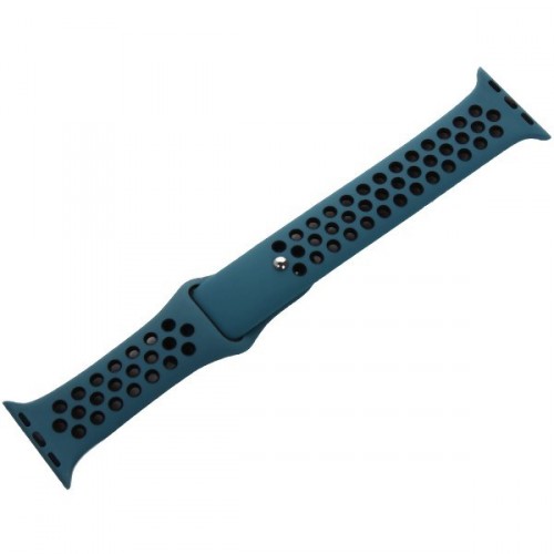 Remienok na Apple Watch 38/40/41 mm, športové, čierny/modrý