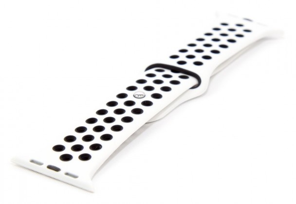 Řemínek pro hodinky, bílá/černá, vhodné pro Apple Watch