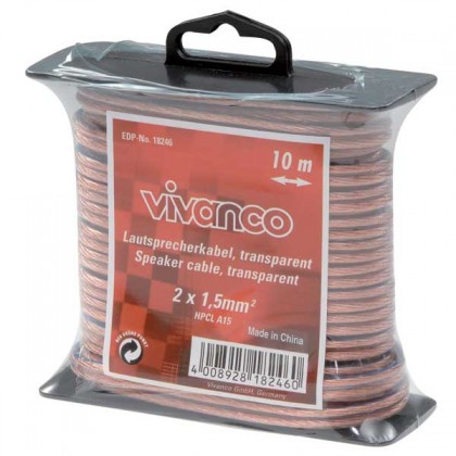 Reproduktorový kabel Vivanco 18246 10m, 1,5mm