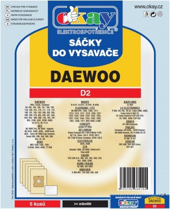 Sáčky do vysavače Daewoo D2 10ks