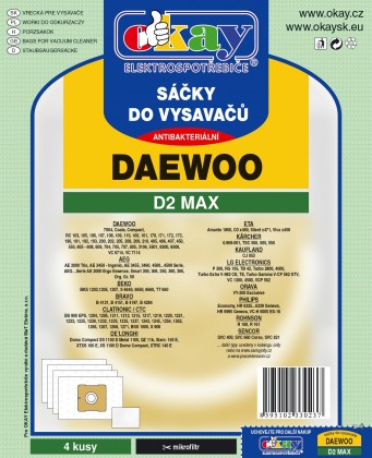 Sáčky do vysavače Daewoo D2 MAX 8ks