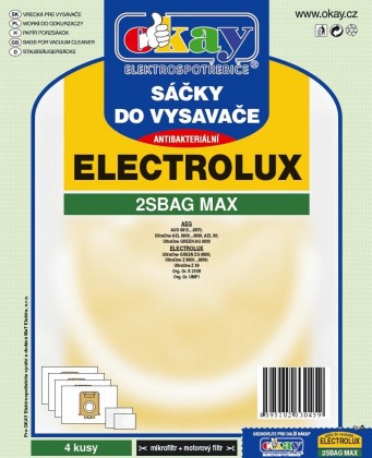 Sáčky do vysavače Electrolux 2S-bag MAX antibakteriální 8ks