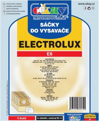 Sáčky do vysavače Electrolux E6 10ks