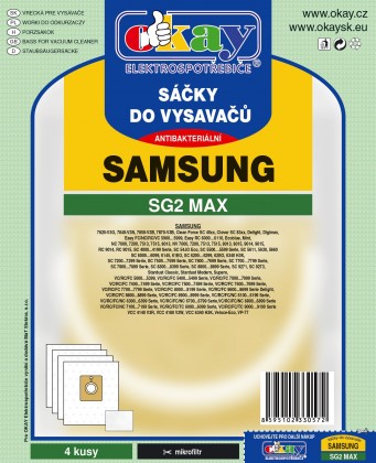 Sáčky do vysavače Samsung SG2 MAX 8ks