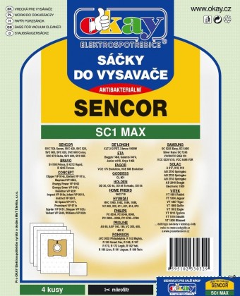 Sáčky do vysavače Sencor SC1 MAX 8ks