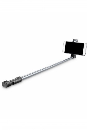 Selfie tyč Cellularline COMPACT s bluetooth, 11-57cm, černá