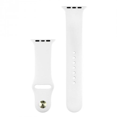 Silikónový športový remienok na Apple watch 38/40/41 mm, biely