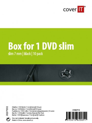 Slim box na DVD Cover IT, 10ks/bal (27082P10)