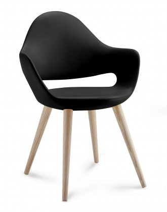 Soft-l - Jídelní židle (černá)