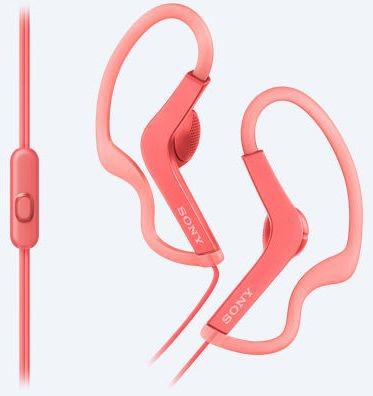 SONY sluchátka ACTIVE, handsfree, růžové, MDRAS210APP.CE7