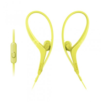 SONY sluchátka ACTIVE, handsfree, žluté, MDRAS410APY.CE7