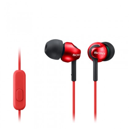 Sony Sluchátka MDR-EX110AP červená