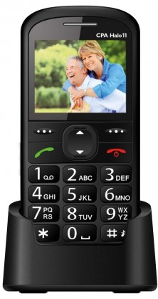 Telefon pro seniory CPA HALO 11, černá