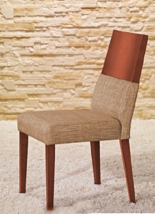 Timoteo - Jídelní židle (třešeň/béžová)