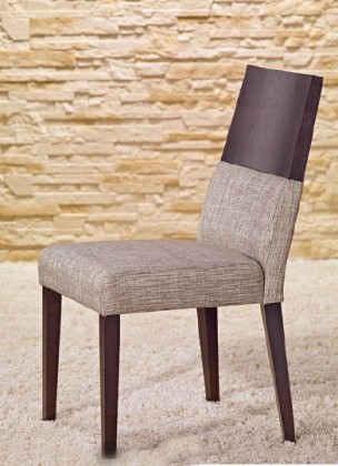 Timoteo - Jídelní židle (wenge/šedá)