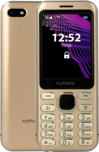 Tlačidlový telefón myPhone Maestro Prestige, zlatá